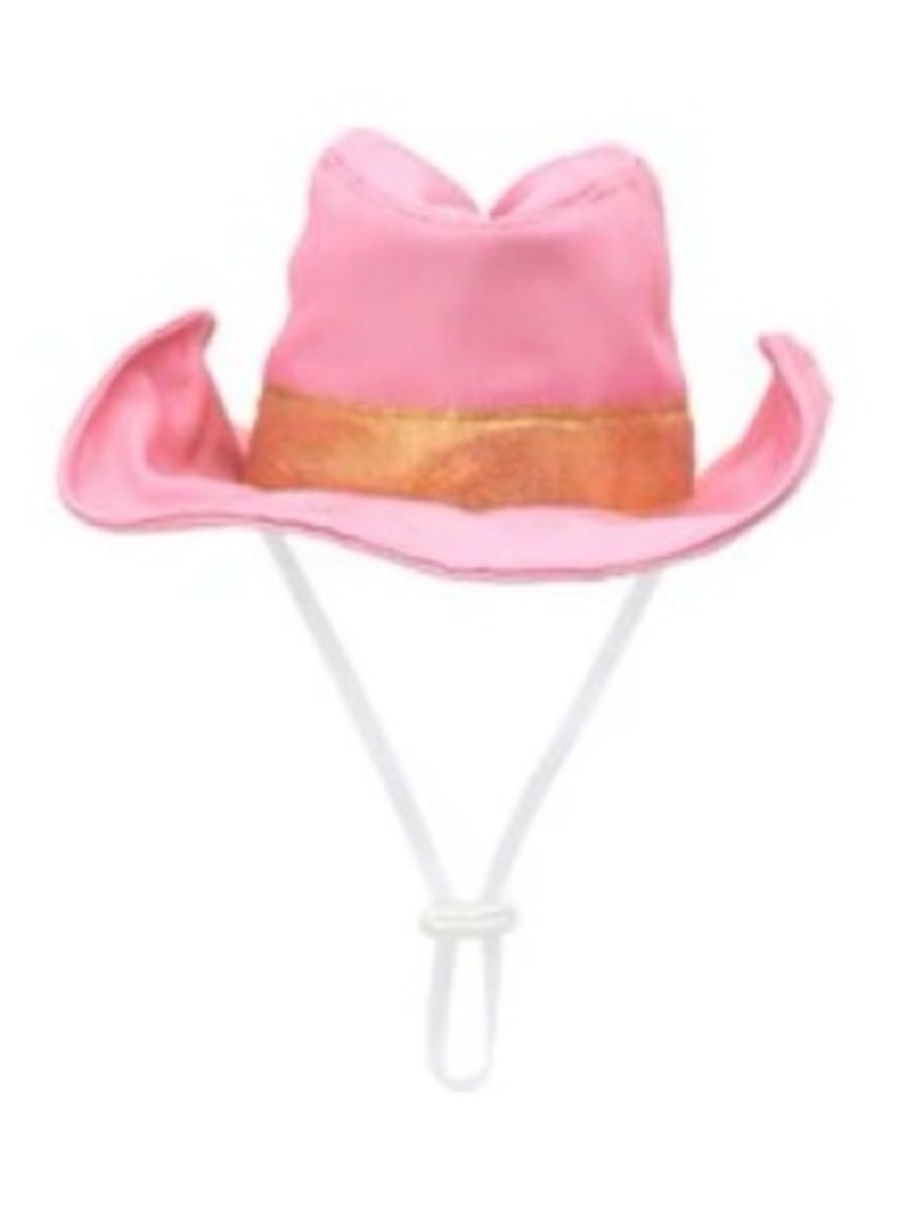 Small Girl Dog Pink Cowboy Party Hat with Adjustable Chin Strap - NWT